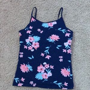 Tank Top - George - Kids L/10/12 - Navy + Floral